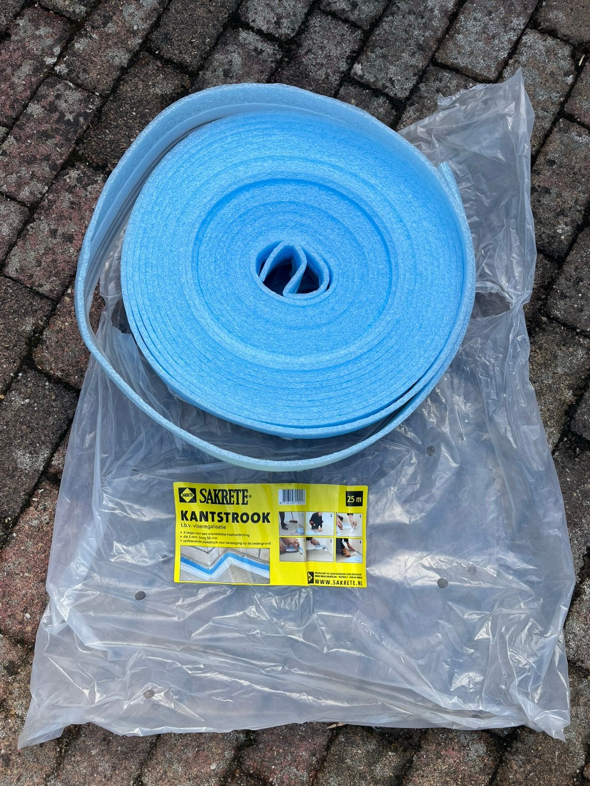 Restant Sakrete kantstrook egalisatie ca 12m, Doe-het-zelf en Verbouw, Isolatie en Afdichting, Overige materialen, Nieuw, 15 m² of meer