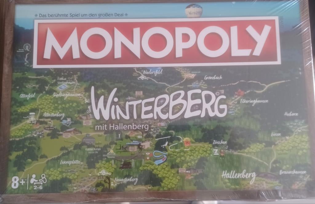 Zeldzaam Winterberg wintersport Monopoly Germany Hallenberg, Ophalen of Verzenden