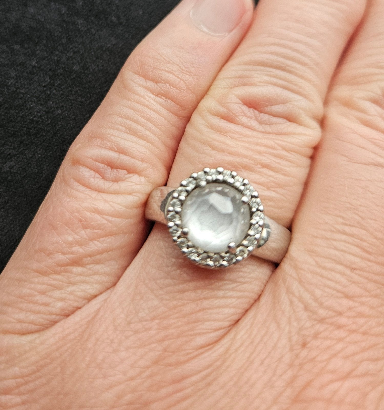 Ti Sento ring mt 15,5 / 16, Ophalen of Verzenden, Dame, Zilver, Zilver