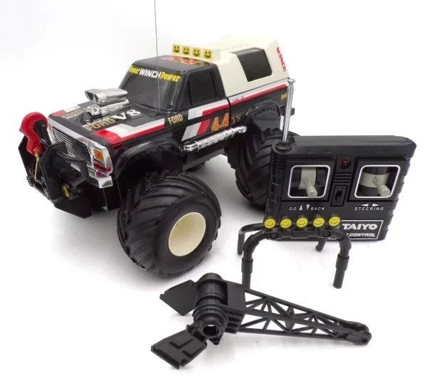 Vintage 1980 Taiyo Radio Controlled Ford Ranger 4x4 RC Truck, Ophalen of Verzenden, Gebruikt