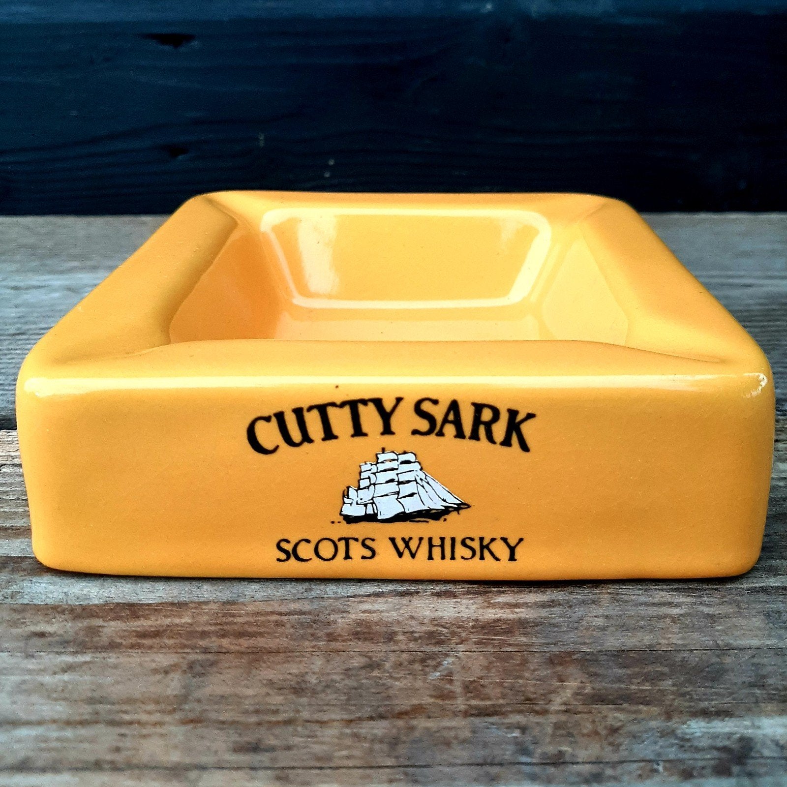 Vintage - CUTTY SARK WHISKY - Cafe asbak, Ophalen of Verzenden, Zo goed als nieuw, Gebruiksvoorwerp