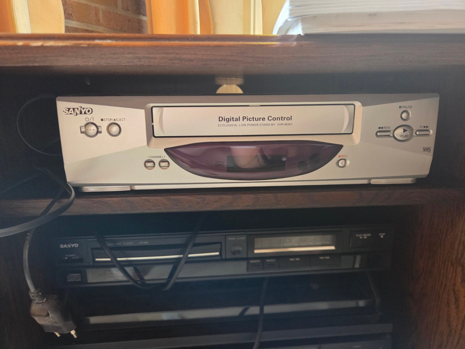 Sanyo VHS-speler met afstandsbediening, Audio, Tv en Foto, Videospelers, Ophalen of Verzenden, Gebruikt, VHS-speler of -recorder