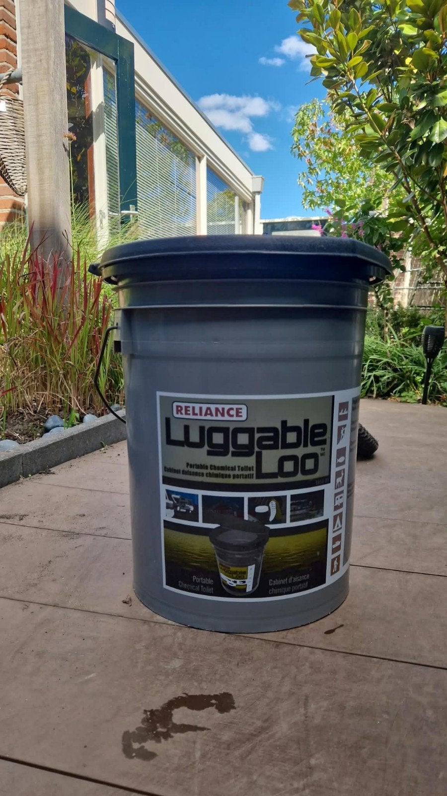 luggable portable toilet, Ophalen, Zo goed als nieuw