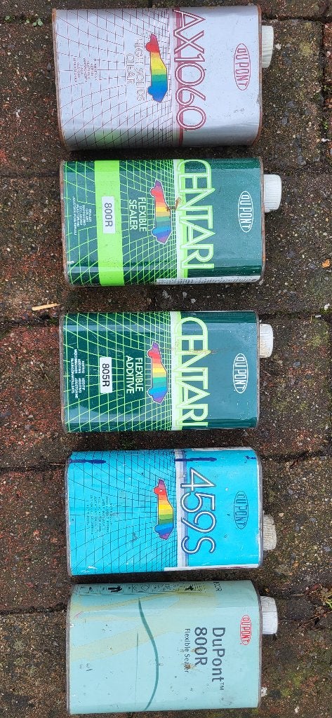 Vintage verfblikken, Ophalen of Verzenden, Gebruikt, Overige, Overige merken