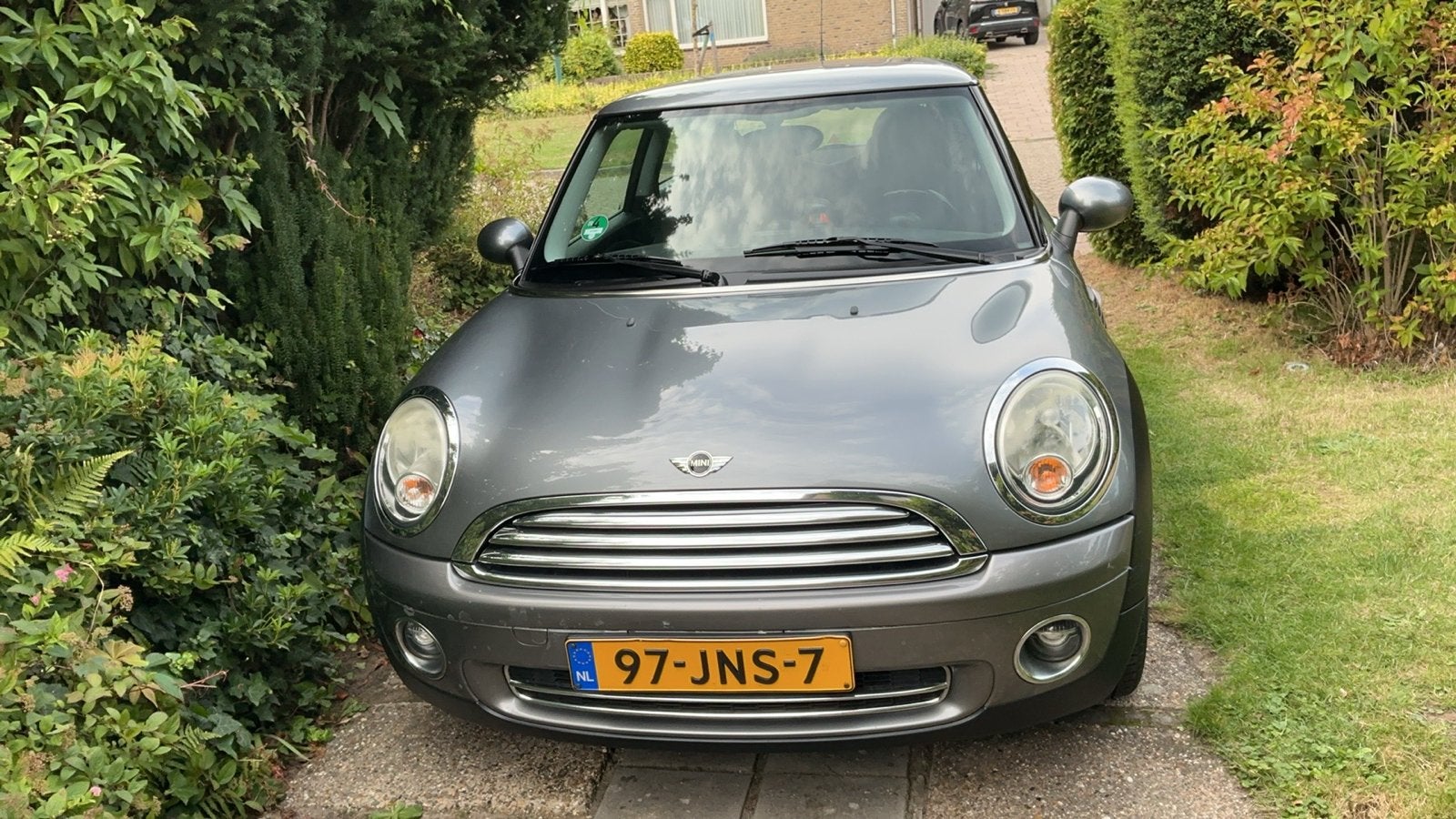 Mini 1.4 16V ONE 55KW 2009 Grijs In prijs verlaagd!, Voorwielaandrijving, 4 cilinders, 4 stoelen, Origineel Nederlands