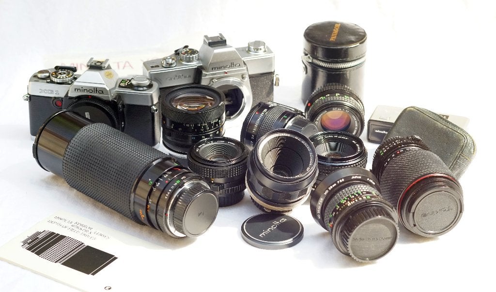 Minolta MD lenzen (e.a.) lijst 1 (voor analoog en digitaal), Ophalen of Verzenden
