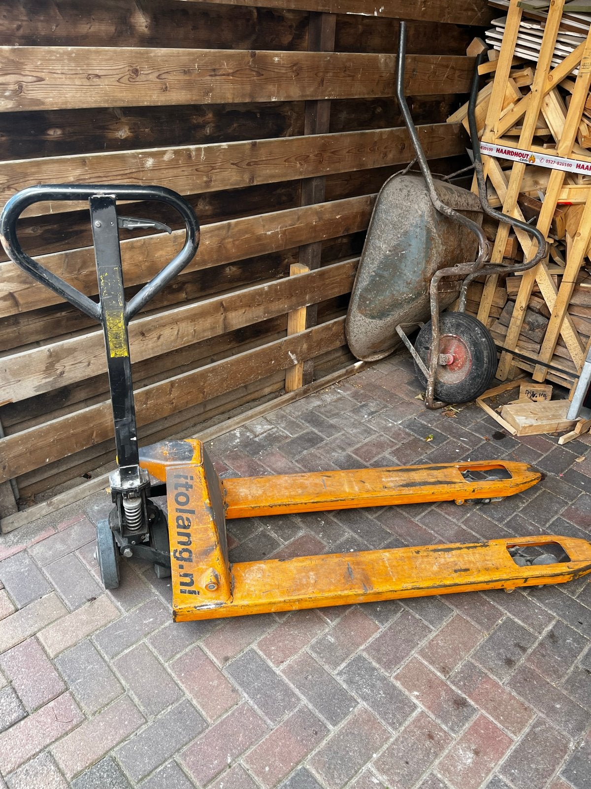 Itolang Pompwagen - Robuuste Palletwagen, 100 liter of meer, Ophalen, Gebruikt, Transportkar