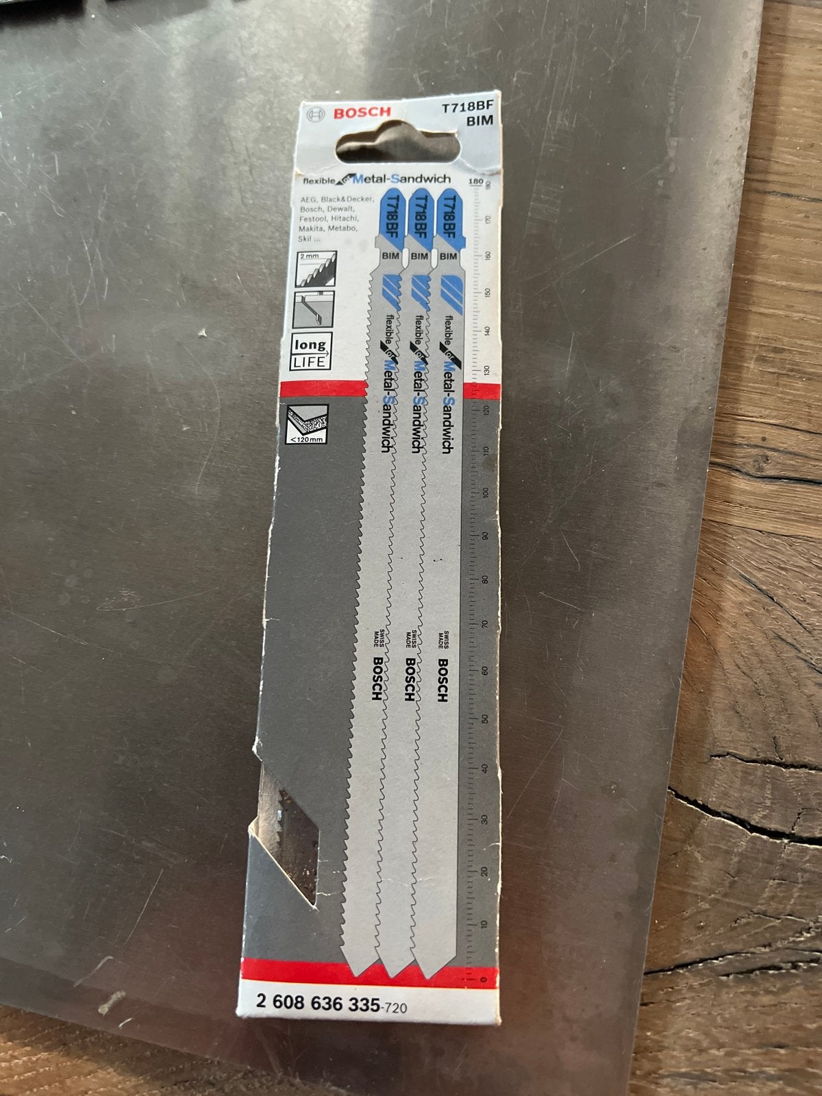 Bosch T718BF BIM Decoupeerzaagbladen Metaal Sandwich, Ophalen, Nieuw