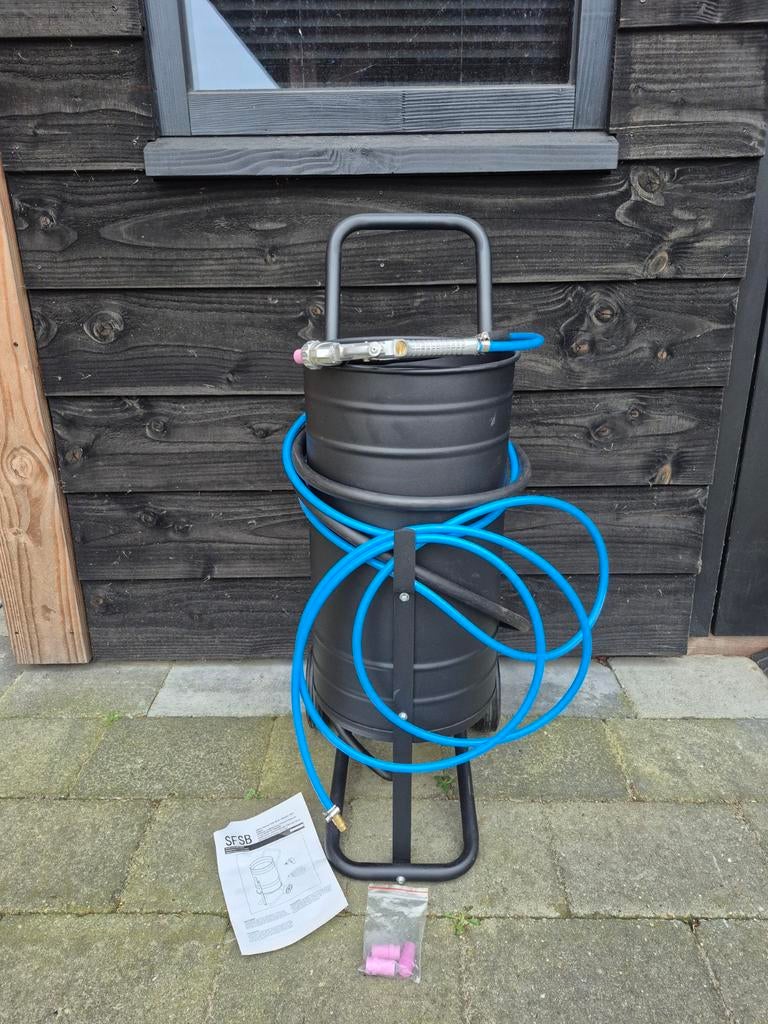 Datona Straalketel - zandstraler 50 liter (mobiel), Ophalen of Verzenden, Zo goed als nieuw, Overige typen
