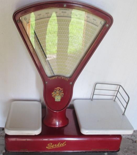 Originele antieke RODE Berkel weegschaal 1930, Antiek en Kunst, Ophalen