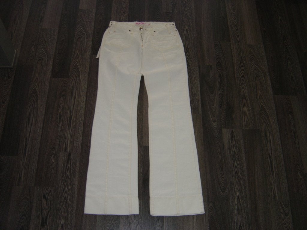 Schitterende witte damesbroek ( maat 25 ) nolita de nimes, Wit, Nieuw, Ophalen of Verzenden, Maat 34 (XS) of kleiner