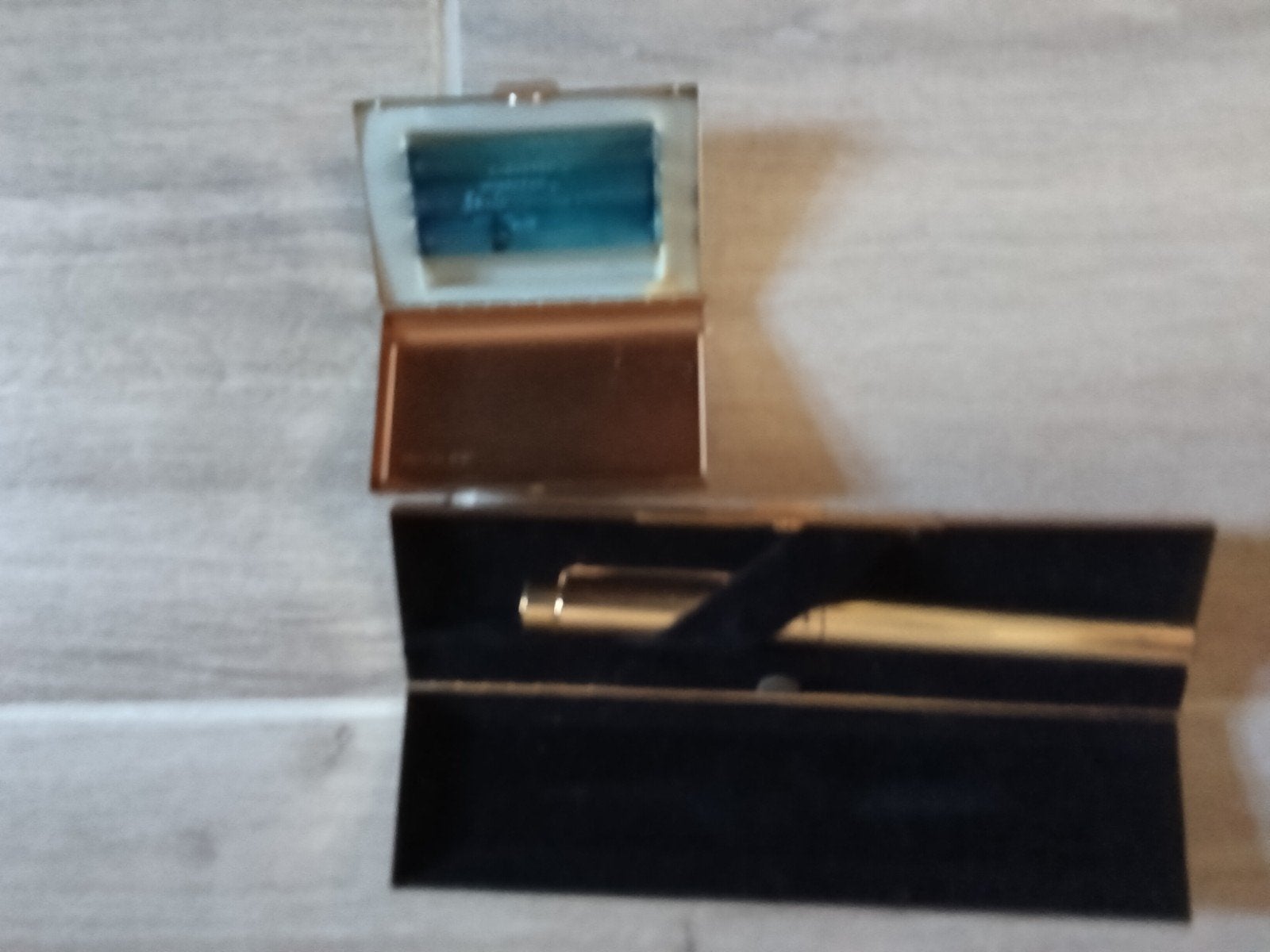 Sheaffer Imperial Brass Rollerball Pen With A Brass Box, Ophalen of Verzenden, Gebruikt, Balpen, Overige merken