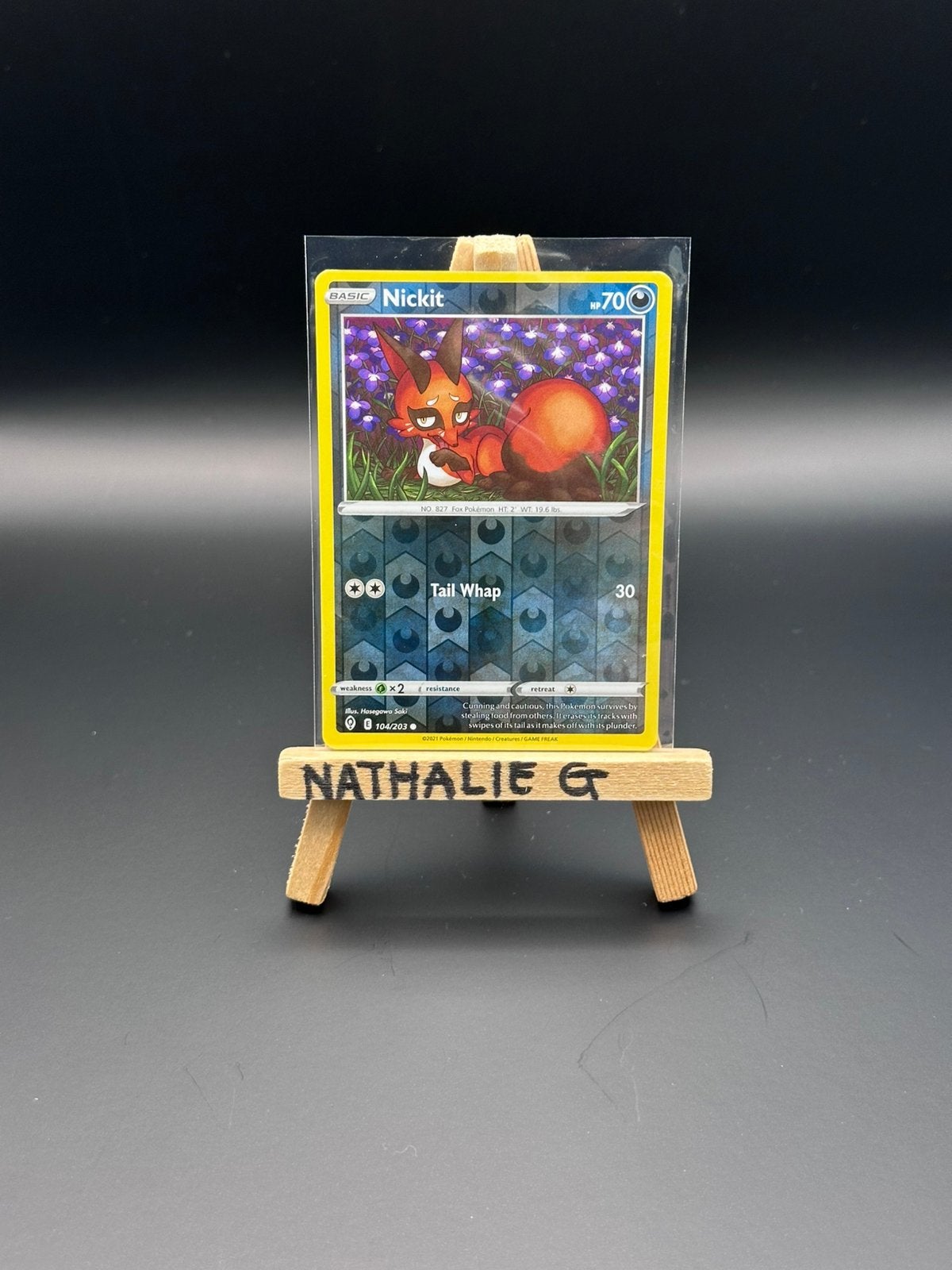 Nickit reverse 104/203 Pokemon Evolving Skies, Ophalen of Verzenden, Nieuw, Losse kaart