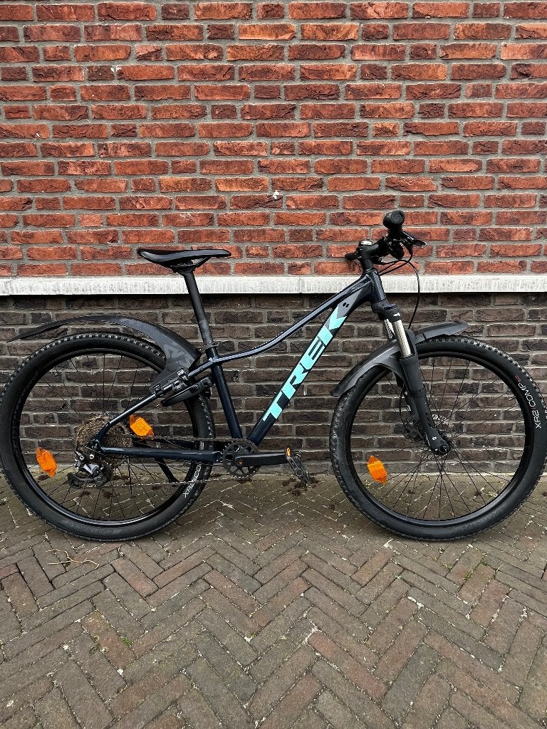 Mountainbike Trek Marlin 6 Gen 2 Nautical Navy Maat S, Gebruikt, Versnellingen, Schijfrem, Trek