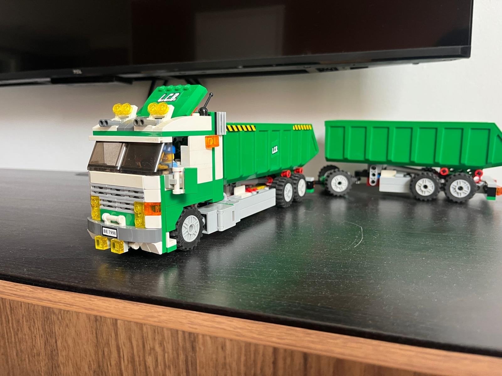 Lego 7998 Vrachtwagen met Aanhanger - Groene Container, Ophalen of Verzenden, Zo goed als nieuw