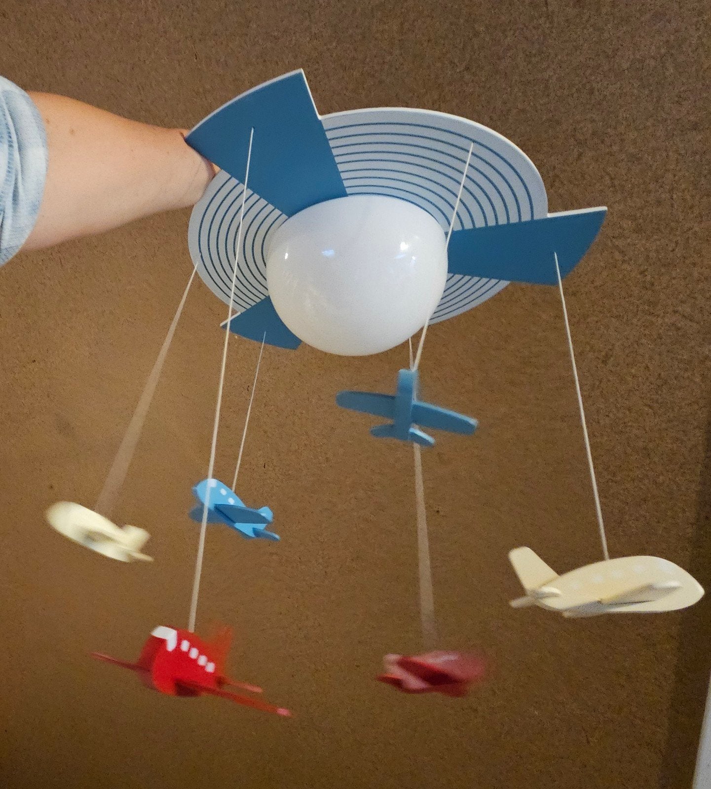 Vliegtuig lamp/mobiel Philips Avigo, Kinderen en Baby's, Gebruikt, Ophalen of Verzenden, Ophangbaar, Meerkleurig
