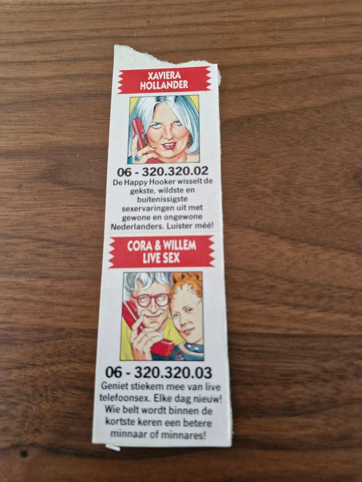 10339 Sticker  Xaviera Hollander en Cora & Willem, Ophalen of Verzenden, Zo goed als nieuw