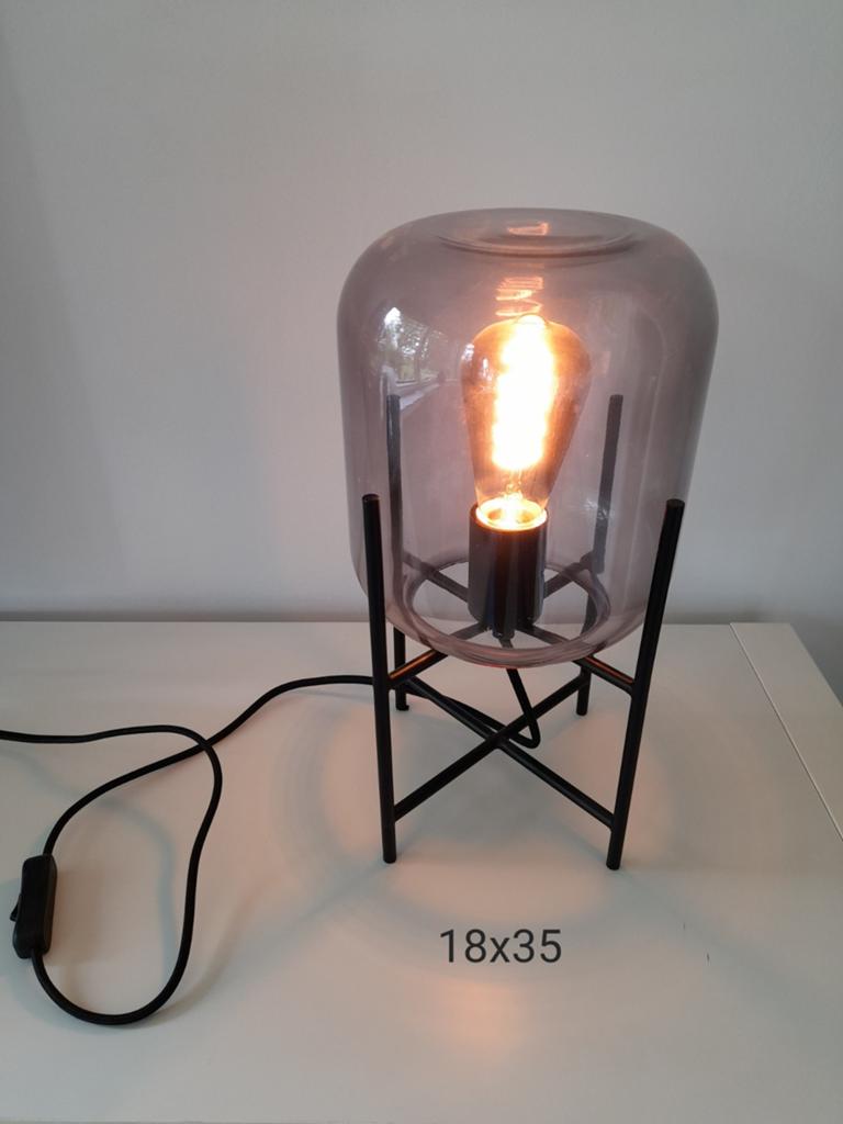 Tafellamp, Ophalen, Zo goed als nieuw, Glas, Modern