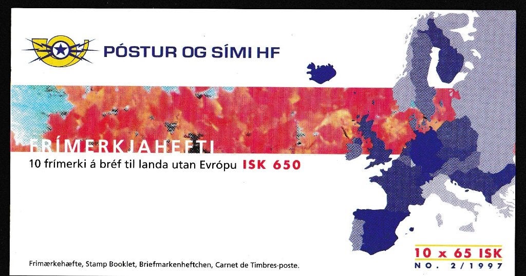 nr.105 - CEPT boekje IJsland 1997, Ophalen of Verzenden, Overige landen, Postfris