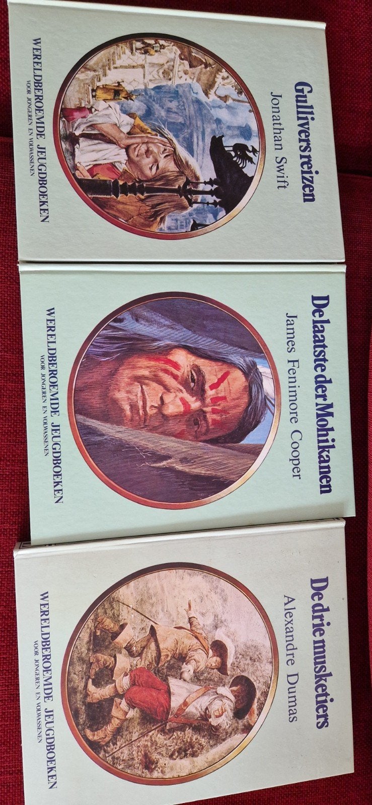 3x wereldberoemde jeugdboeken, Boeken, Ophalen of Verzenden, Gelezen, Jonathan Swift, James Fenimore Cooper, Alexandre Dumas, Nederland