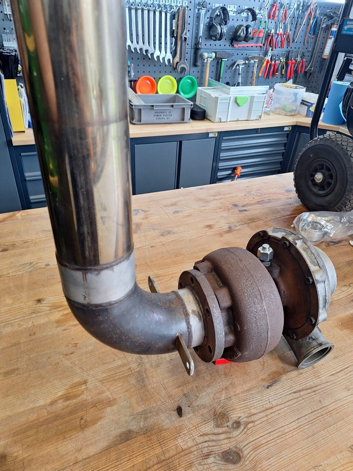 Turbo Holset HX50 tractorpulling met toebehoren., Ophalen
