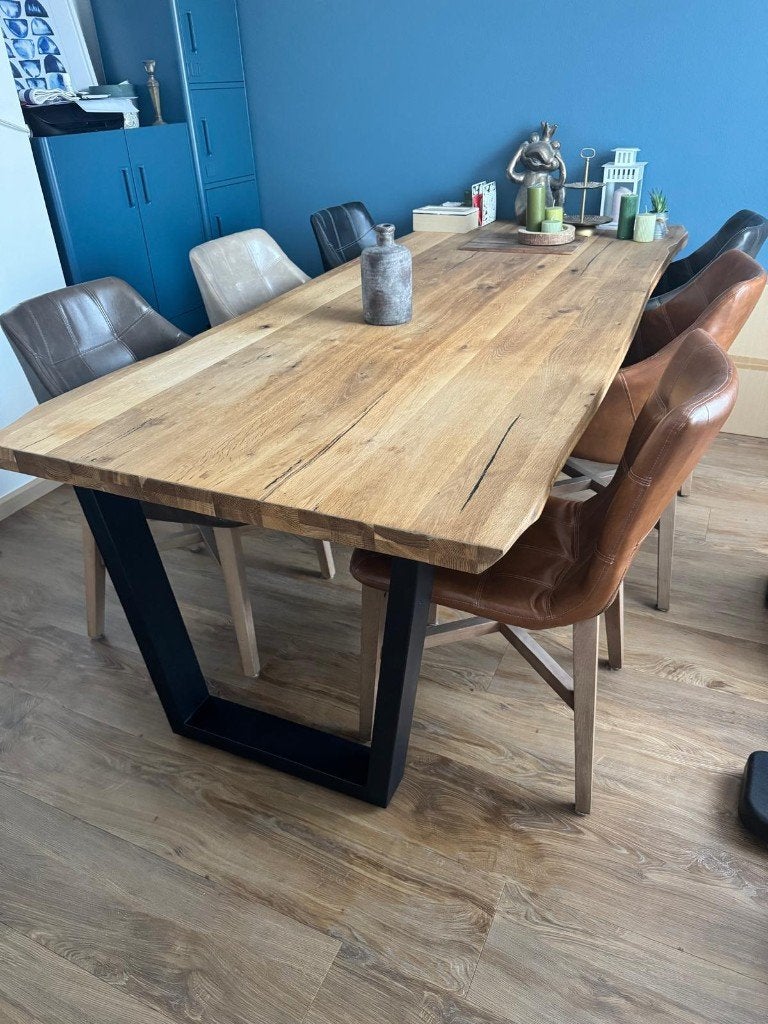 Eettafel henders & hazel, Huis en Inrichting, Tafels | Eettafels, Ophalen, 100 tot 150 cm, 200 cm of meer, Zo goed als nieuw