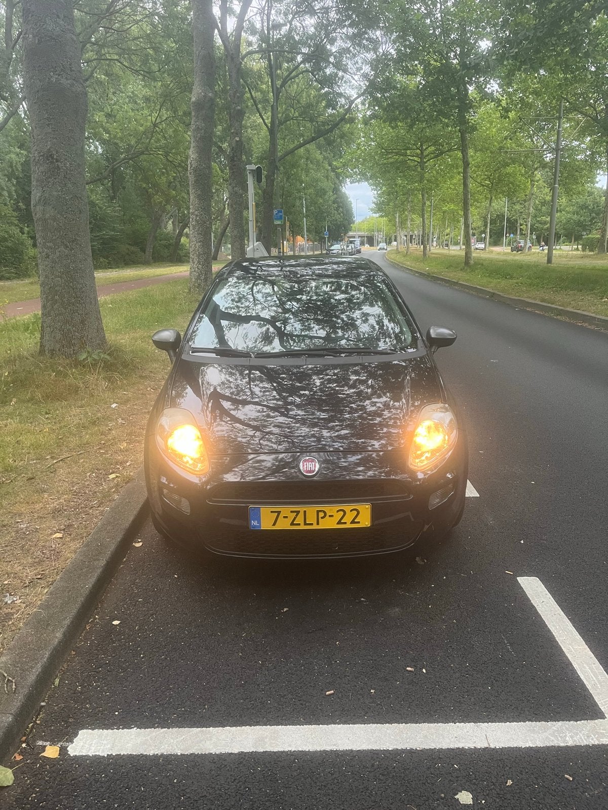 Fiat Punto 0.9 Twinair 74KW 5DR 2015 Blauw, Auto's, Voorwielaandrijving, Stof, Zwart, 100 pk