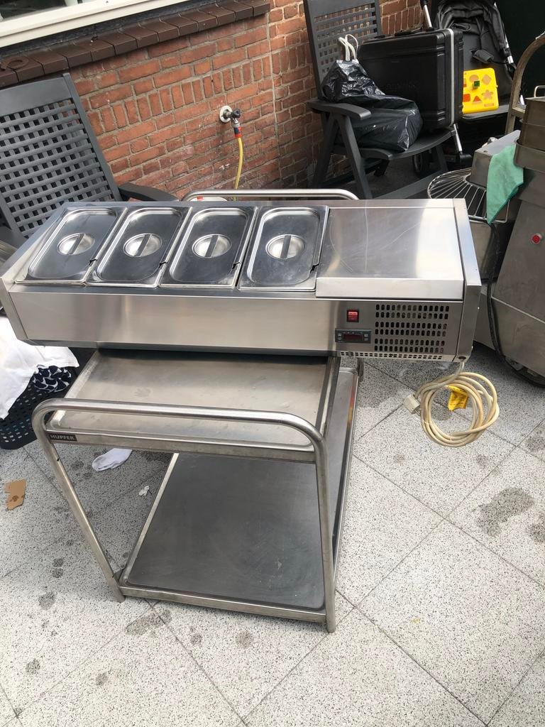 Professionele Opzet Vitrine met Bakjes en Deksel, Ophalen of Verzenden, Gebruikt
