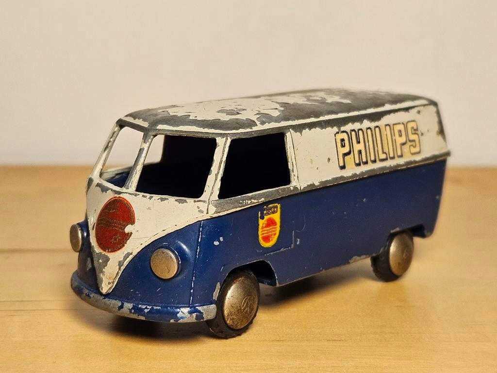 Tekno Denmark VW T1 'Philips' Bestelbus - Vintage Speelgoed, Ophalen of Verzenden, Gebruikt
