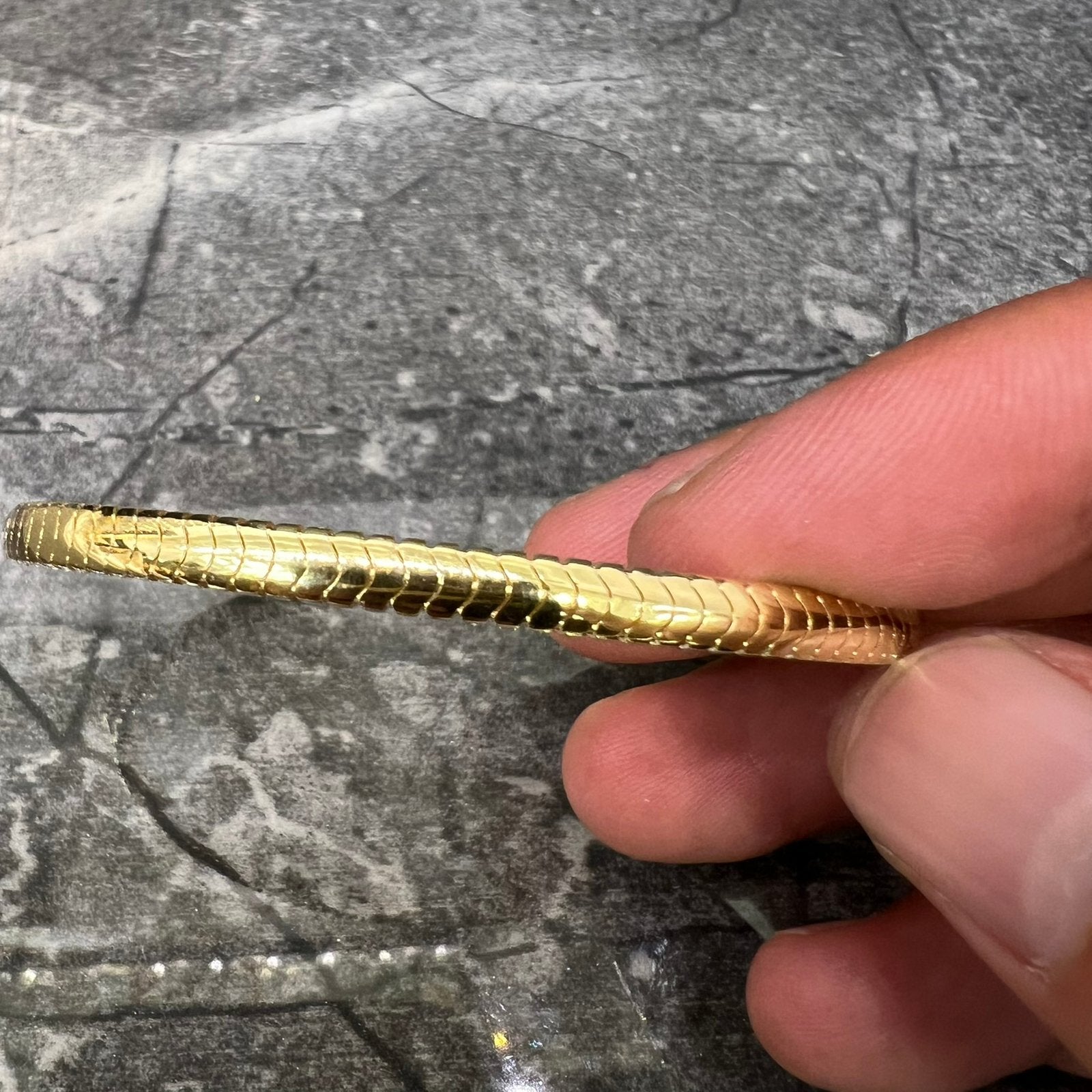 18 karaat gouden armband slavenarmband, Ophalen of Verzenden, Nieuw, Goud