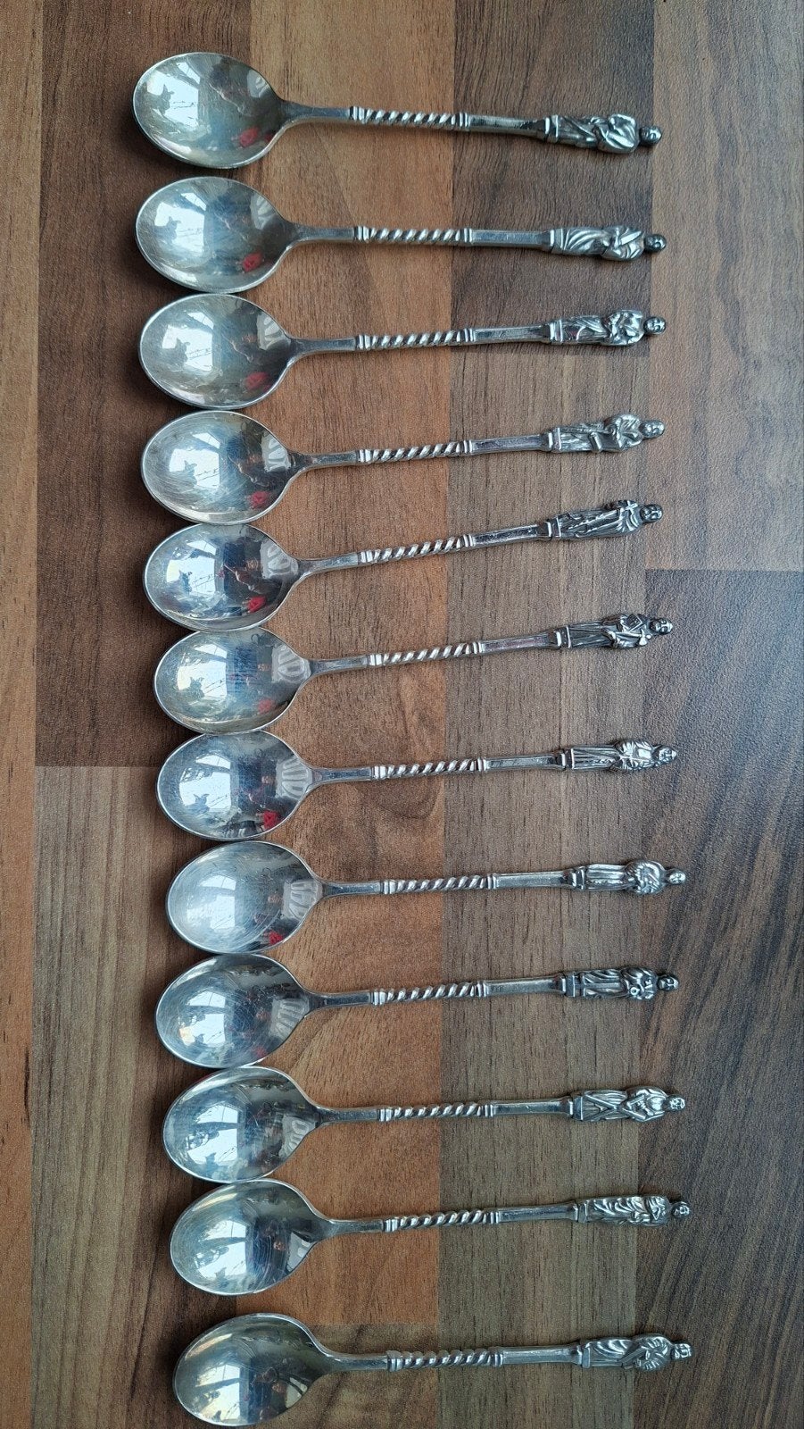 Zilveren lepeltjes - Serie De 12 Apostelen, Ophalen of Verzenden, Zilver