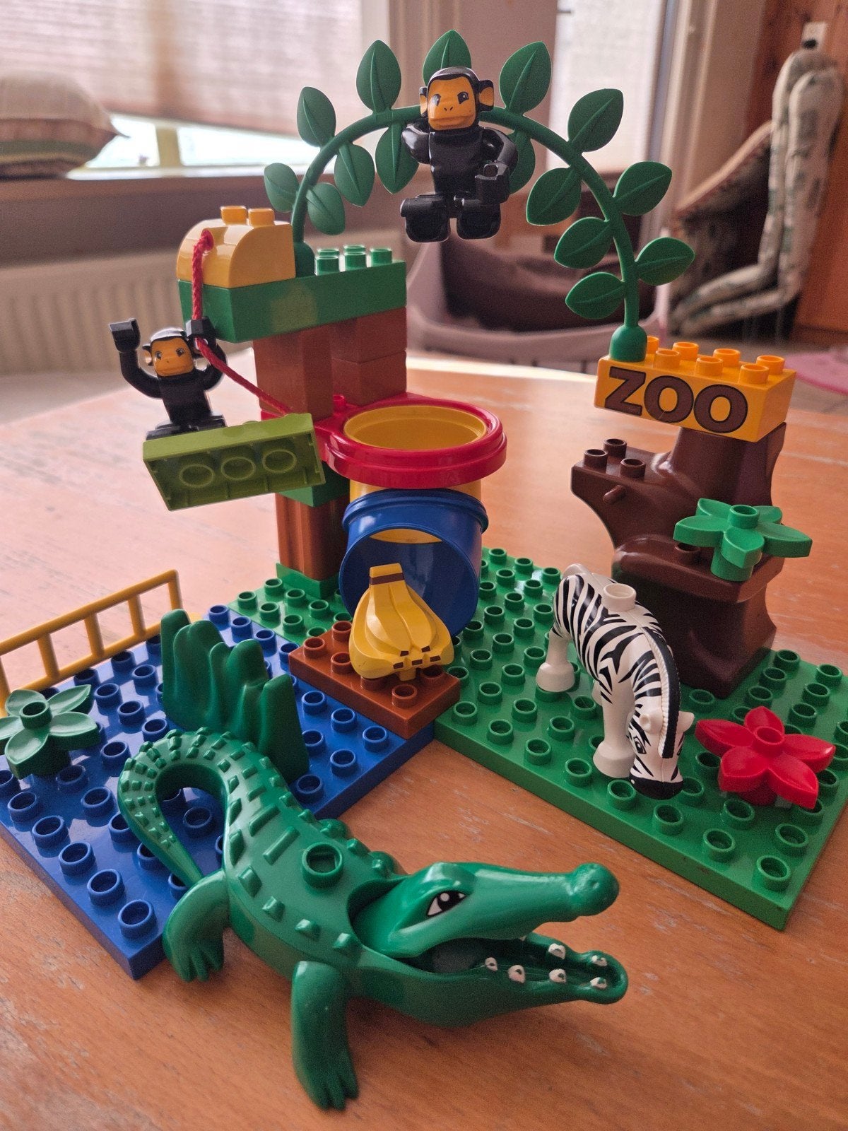 Duplo speelse dierentuin - nr 4961, Kinderen en Baby's, Speelgoed | Duplo en Lego, Ophalen of Verzenden, Gebruikt, Duplo
