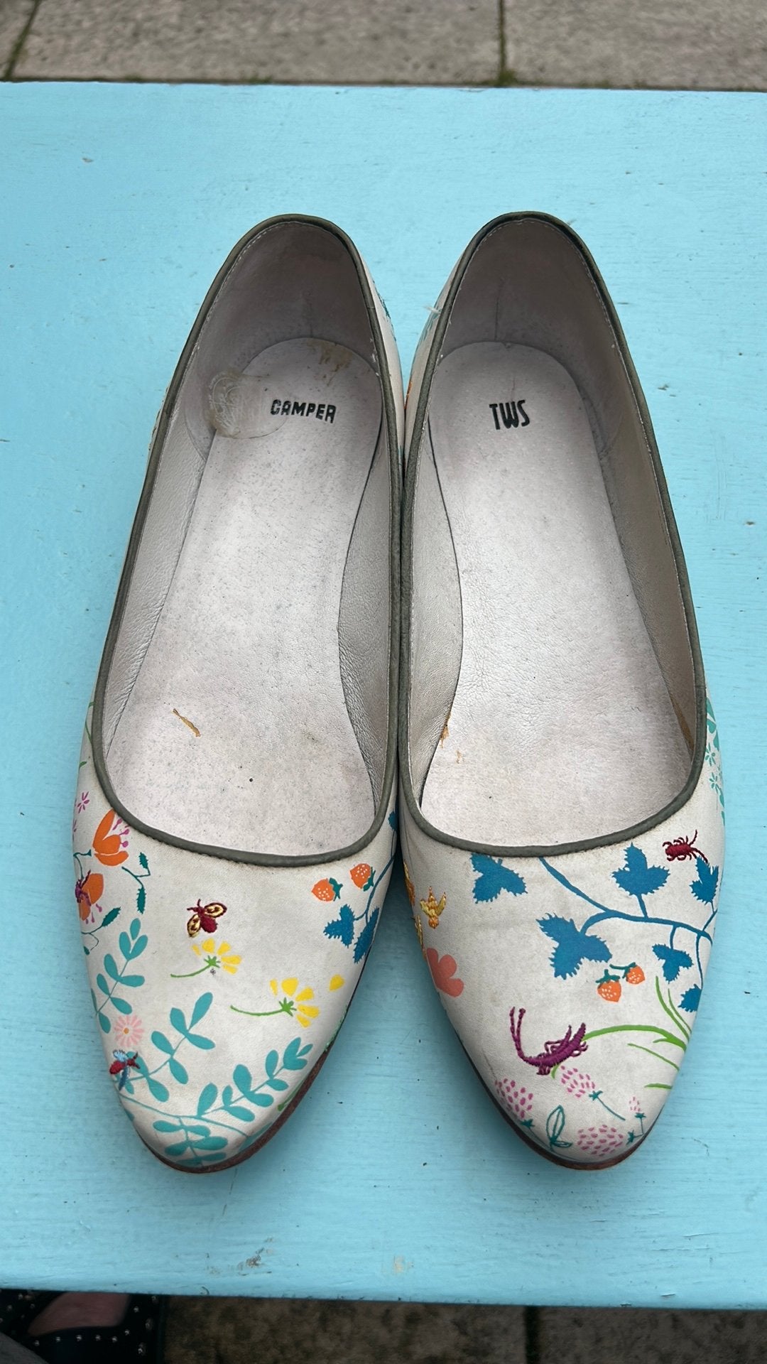 Camper ballerina’s maat 42, Beige, Gedragen, Ballerina's, Ophalen of Verzenden