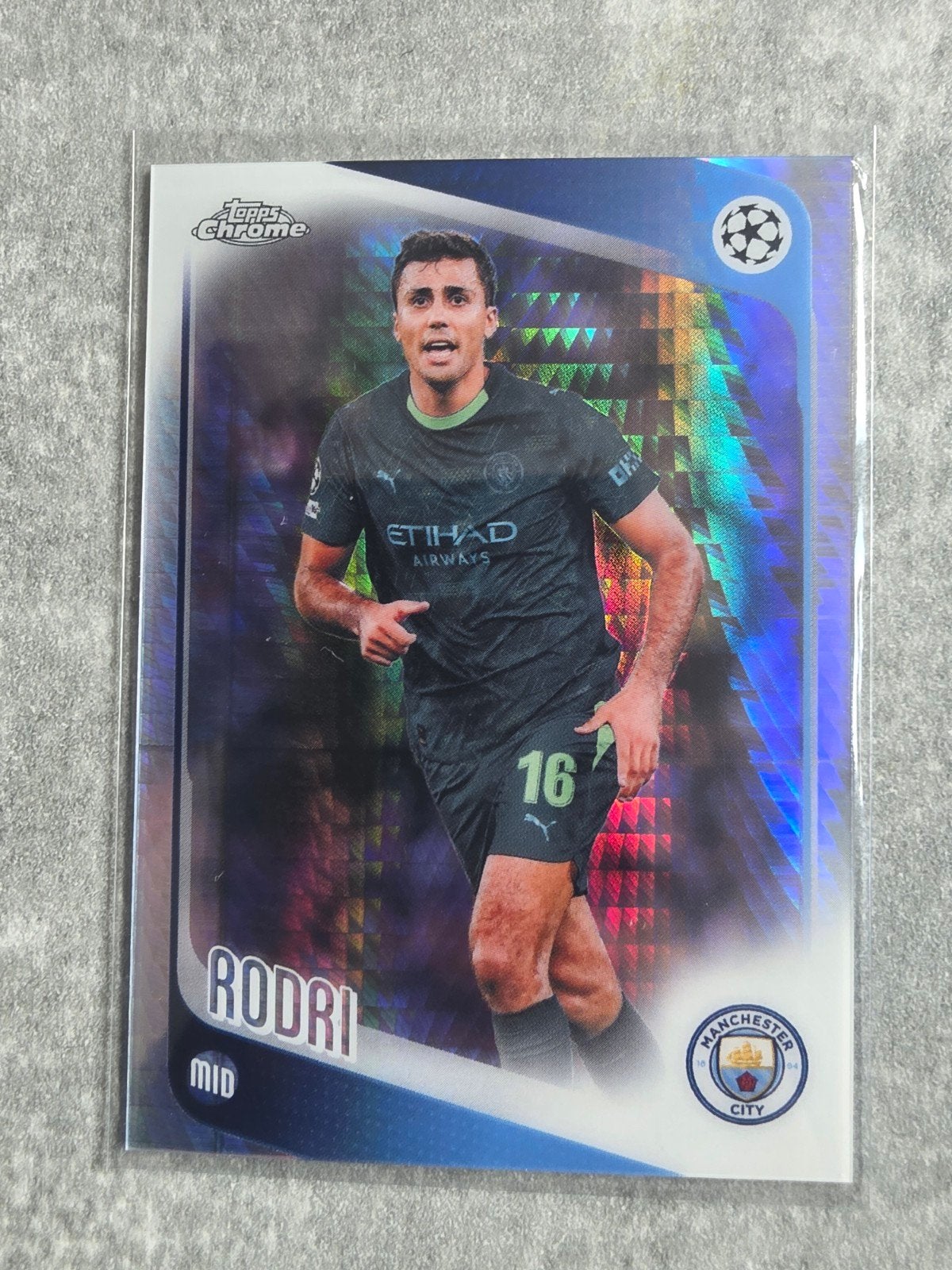 Rodri Manchester City Topps Chrome Champions League Kaart, Verzamelen, Ophalen of Verzenden