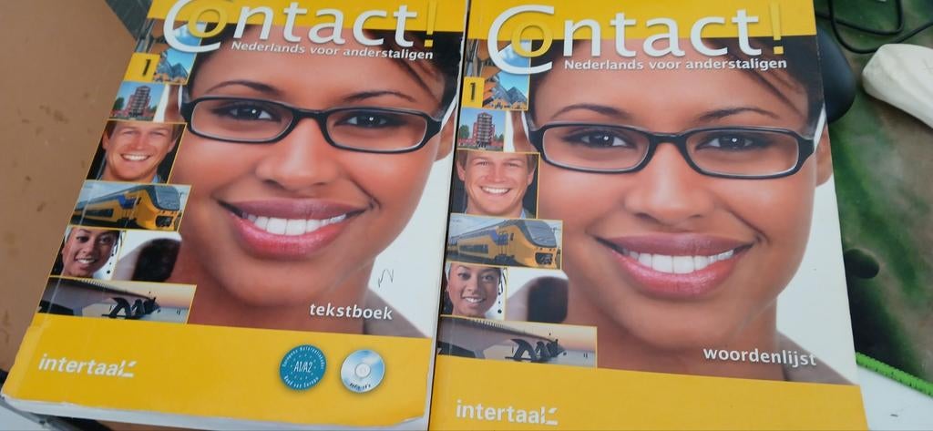 Contact! Nederlands voor anderstaligen tekstboek + woordenli, Ophalen of Verzenden