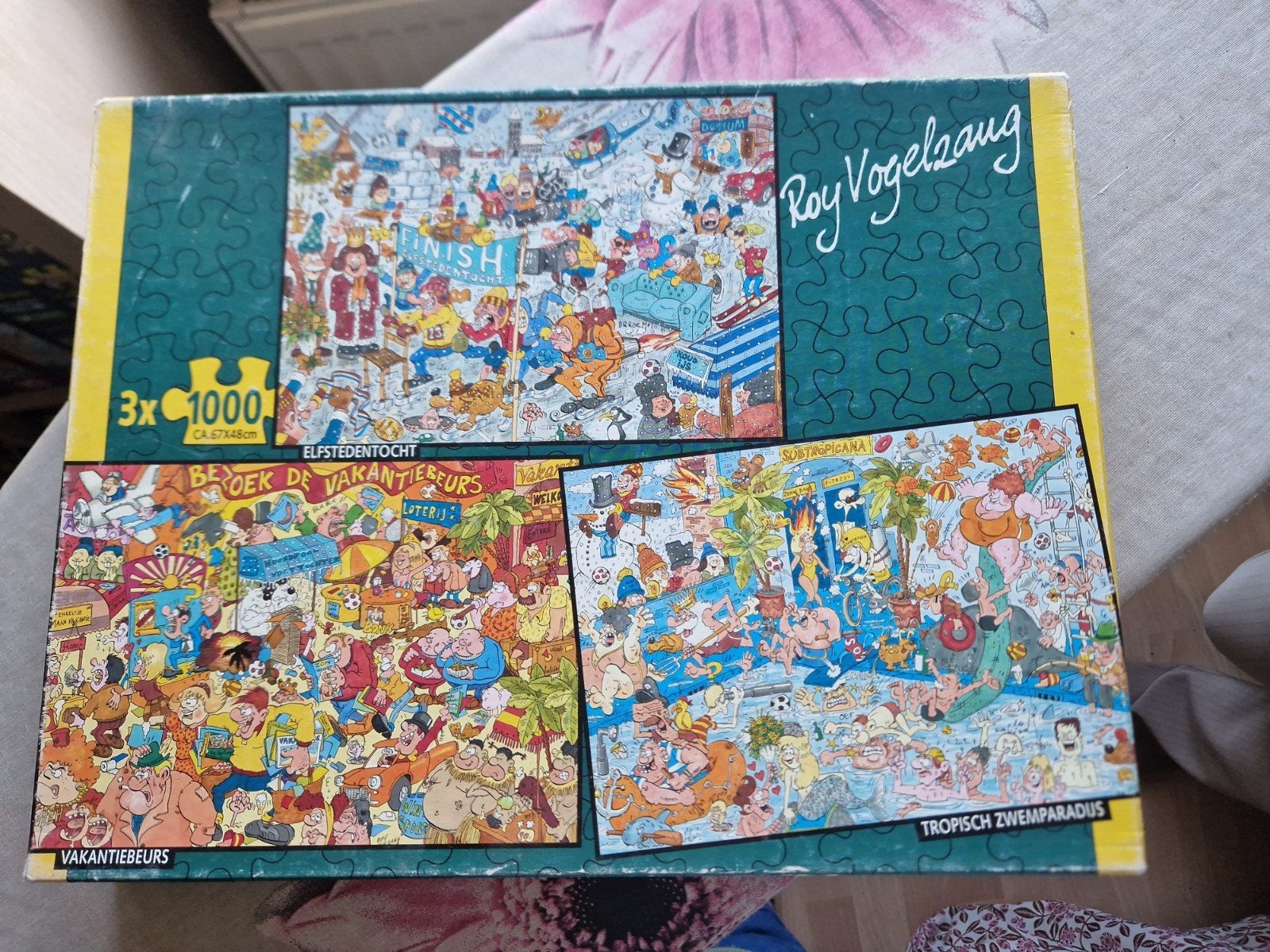 Roy Vogelzang Puzzelset 3x1000 stukjes, Ophalen of Verzenden, Zo goed als nieuw