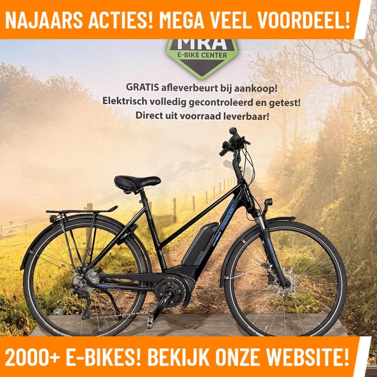Kreidler Elektrische fiets met BOSCH midden motor EBIKE!, 55 tot 59 cm, Zo goed als nieuw, 50 km per accu of meer, Overige merken