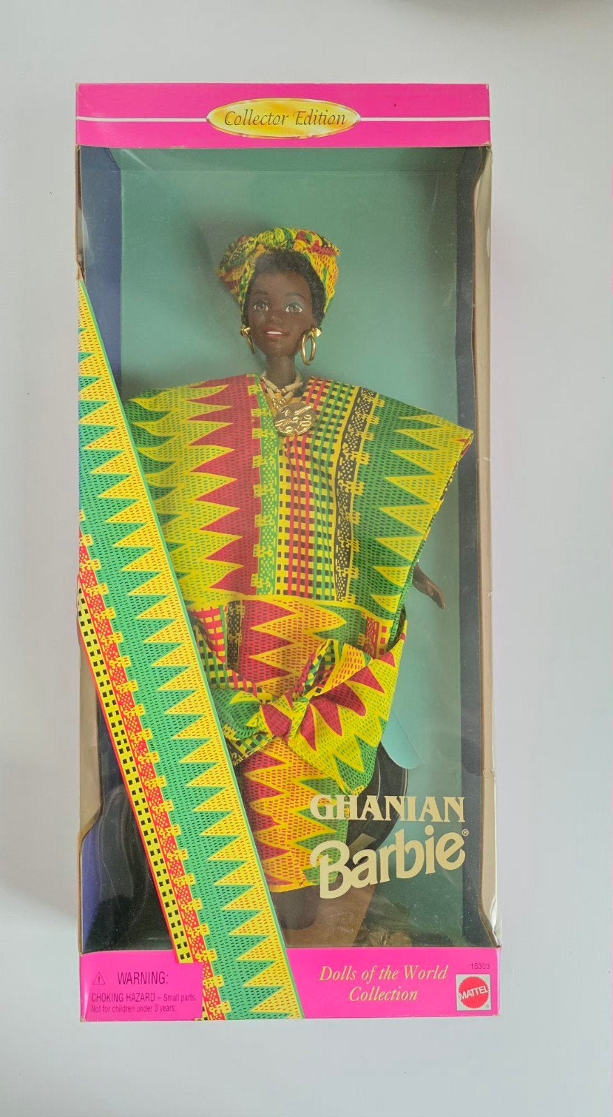 Barbie DOTW Ghanian Barbie 1996 NRFB, Ophalen of Verzenden, Nieuw, Fashion Doll