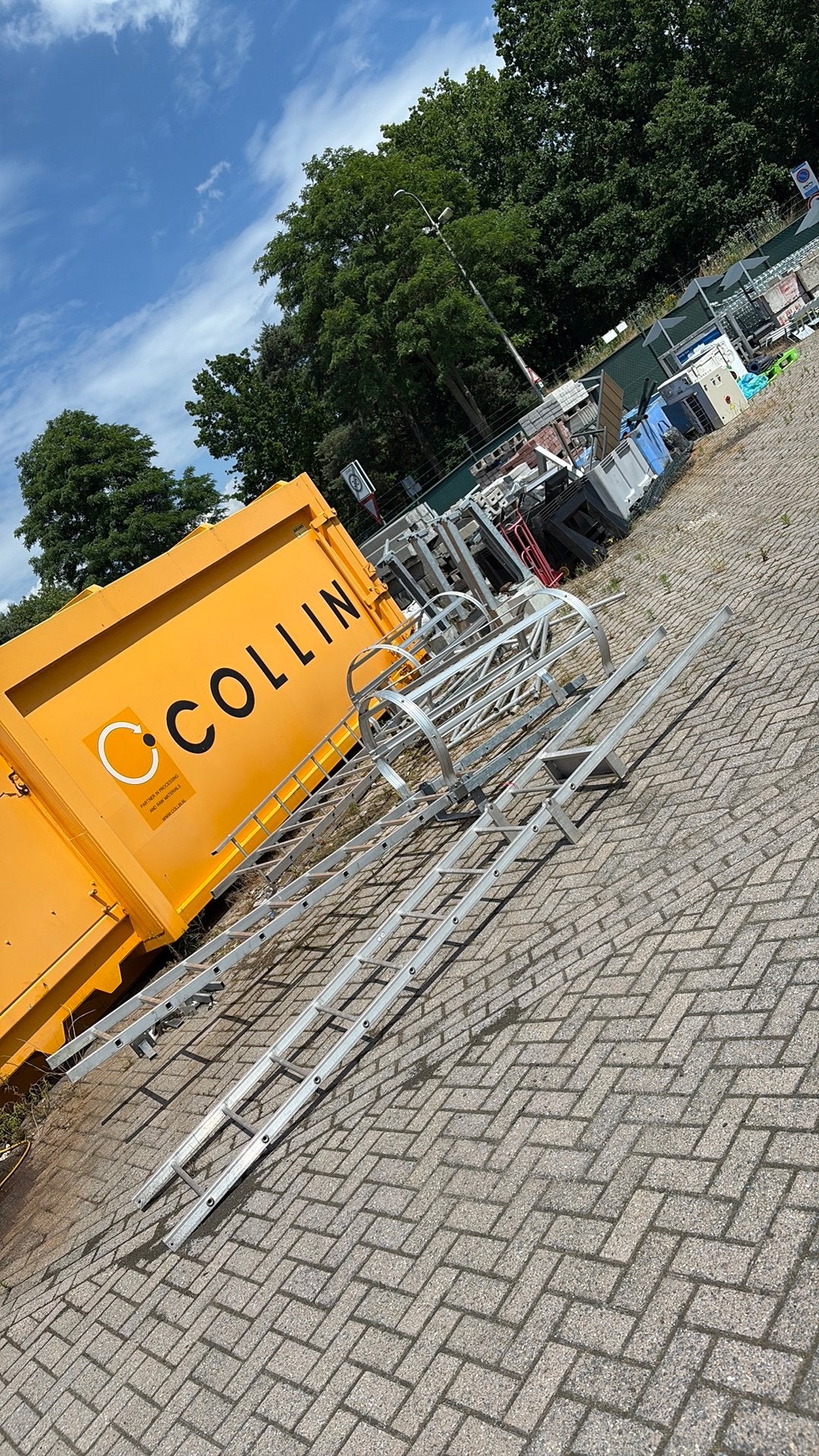 Kooilader / gevelladder, Doe-het-zelf en Verbouw, Ophalen, Gebruikt, Ladder, 2 tot 4 meter