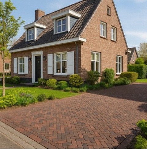 Gebakken getrommelde waalformaat 20x5x6 cm Vulcano, Tuin en Terras, Ophalen, Klinkers, Nieuw, 10 m² of meer
