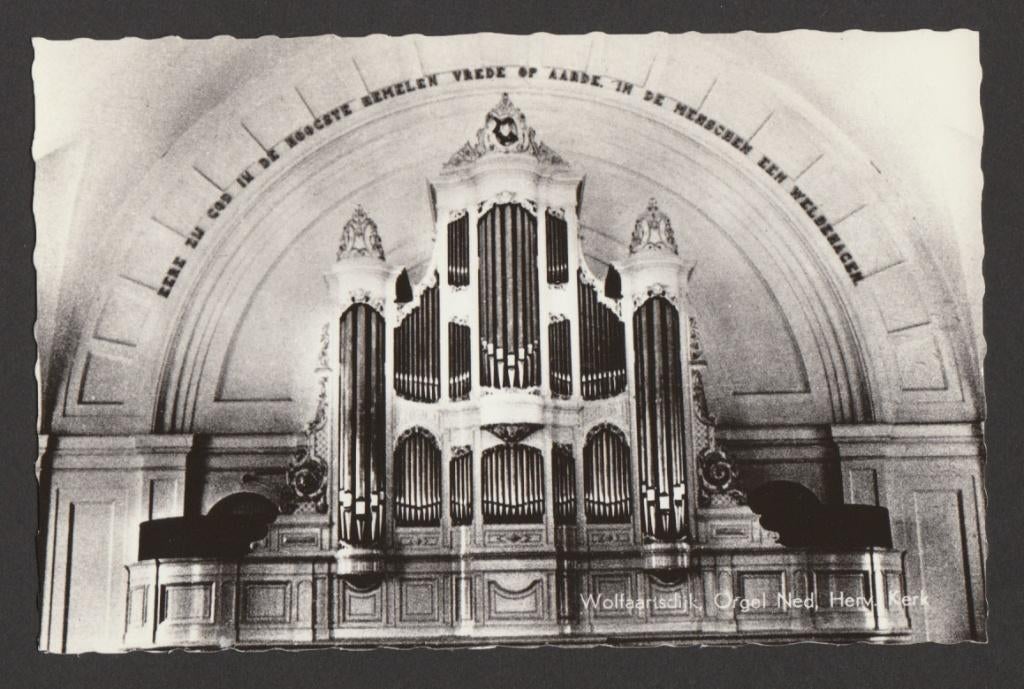 Wolfaartsdijk (Wolphaartsdijk, bij Goes)-Orgel Ned Herv Kerk, Verzamelen, Ansichtkaarten | Nederland, Ophalen of Verzenden, 1960 tot 1980