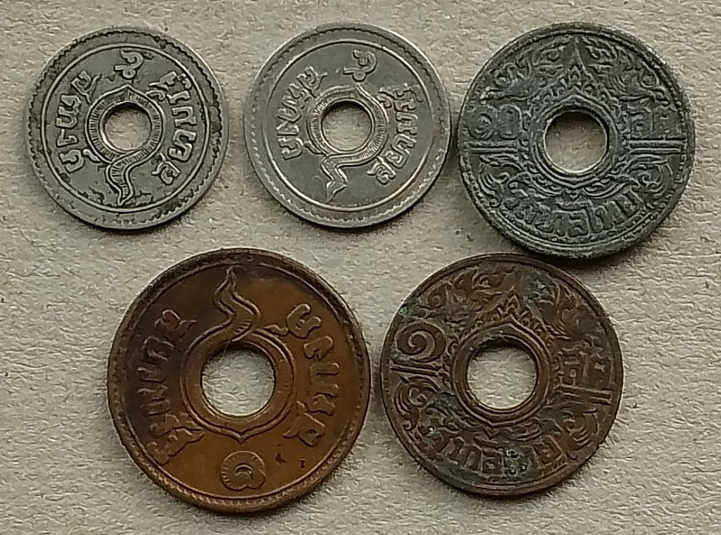 Thailand, 5 munten., Ophalen of Verzenden, Zuidoost-Azië, Setje