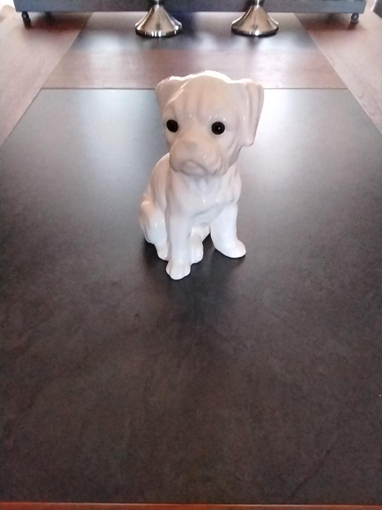 Vintage porseleinen hondje, 17 cm hoog,, Ophalen