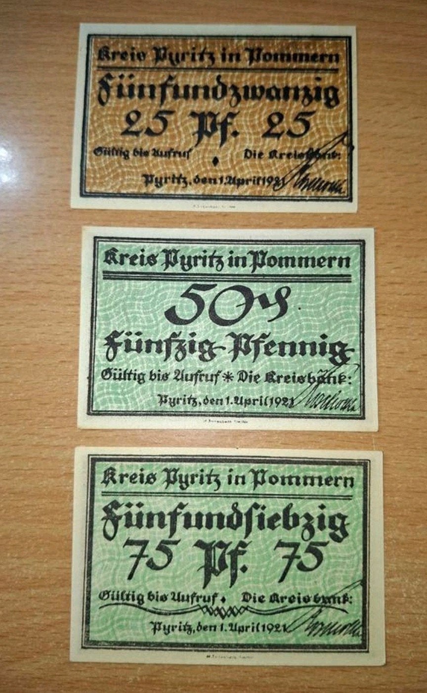 Duits/Pools Notgeld Pyritz Noodgeld, Ophalen of Verzenden, Duitsland
