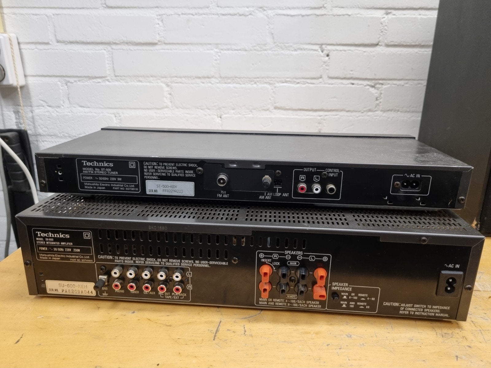 Technics ST-S500 en SU-600 Versterker - Niet volledig, Ophalen, Gebruikt