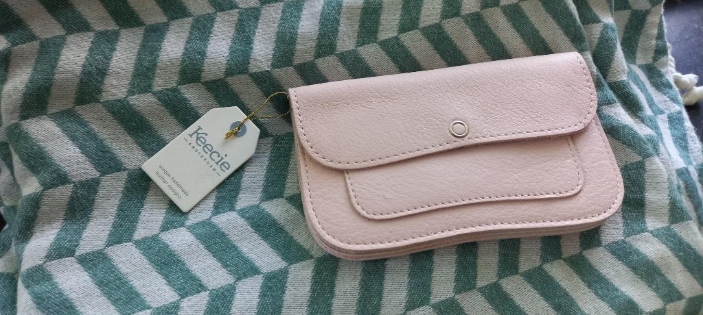 Keecie, leren portemonnee, cat chase medium, nieuw, Overige merken, Verzenden, Nieuw, Roze
