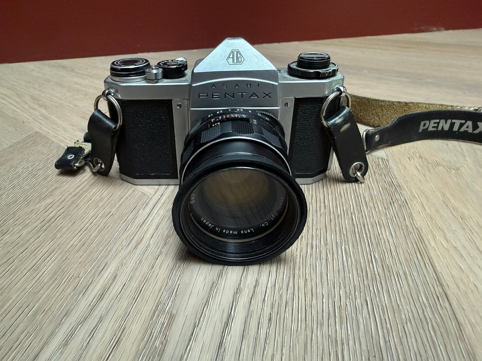 Vintage Asahi Pentax SV + Super-Takumar 55mm f/1.8, Ophalen of Verzenden, Gebruikt, Spiegelreflex, Pentax