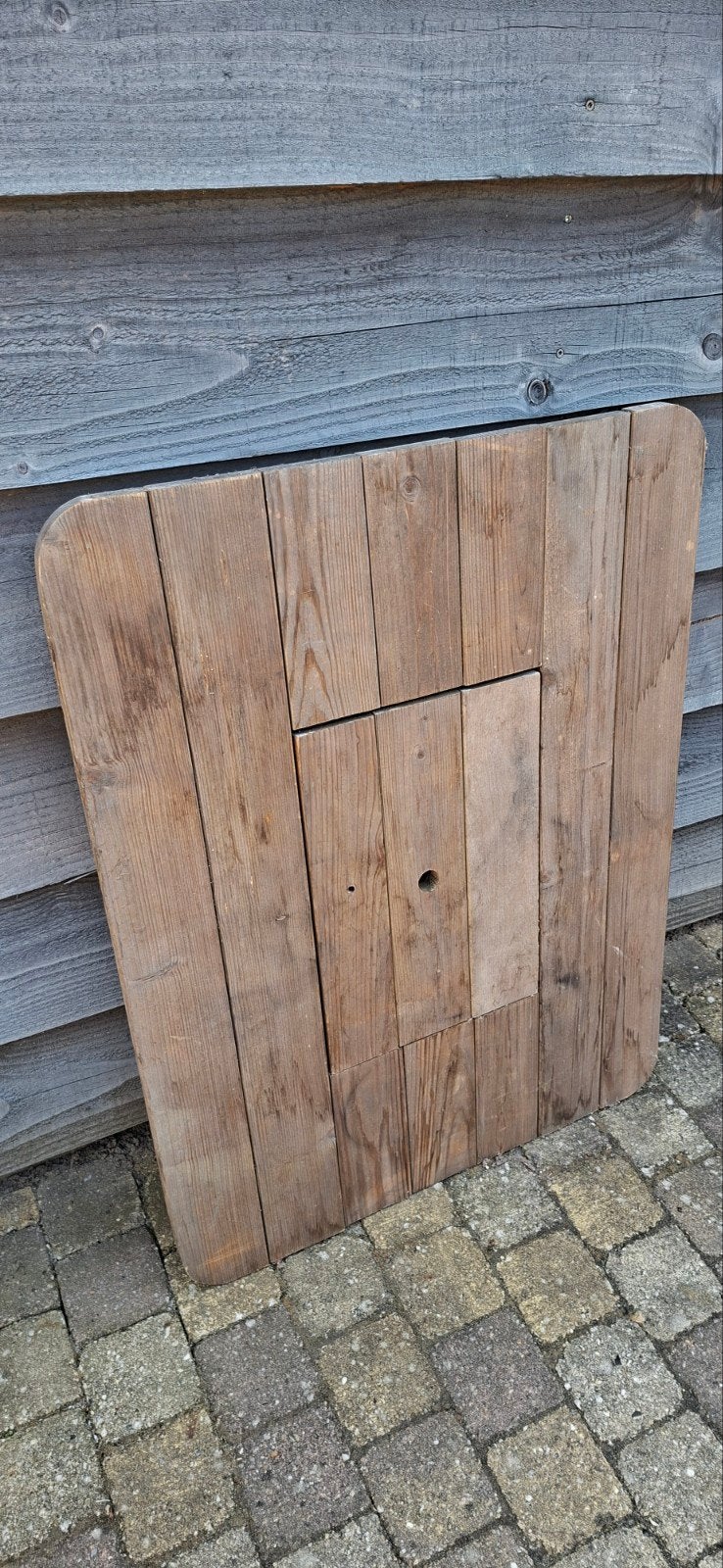 Bierkrat Tafel, Ophalen, Zo goed als nieuw, Rechthoekig, Hout