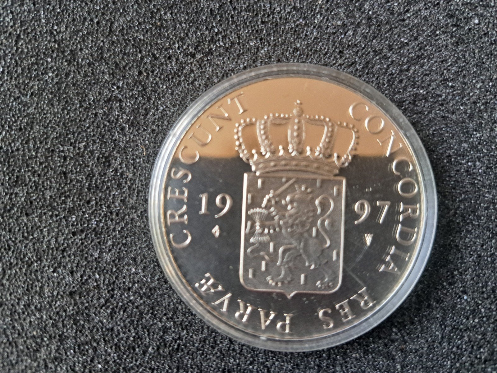 Zilveren dukaat1997, Postzegels en Munten, Munten | Nederland, Koningin Juliana, Zilver, Ophalen of Verzenden, Losse munt