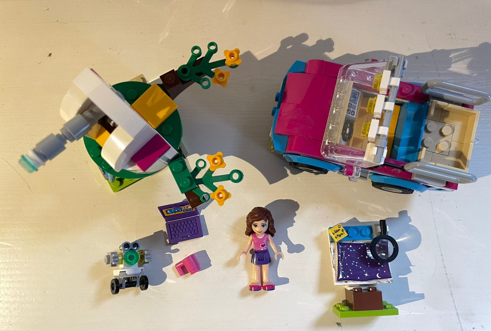 Lego Friends set Olivia’s onderzoekvoertuig, Gebruikt, Lego, Friends, Ophalen of Verzenden